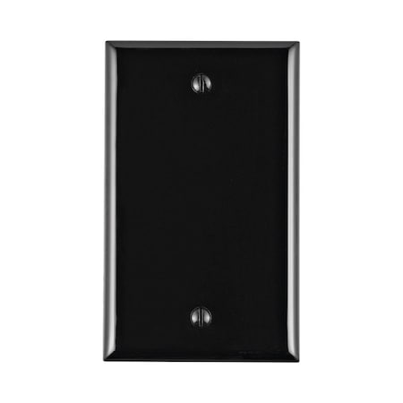 Leviton Leviton Black 1 gang Nylon Blank Wall Plate 1 pk 80714-00E